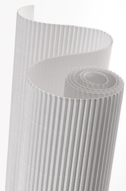 CORRUGATED CARDBOARD ROLL 50X70CM 300G WHITE CANSON