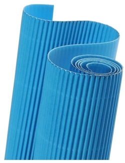 ROLLO CARTON ONDULADO 50X70CM 300G AZUL TURQUESA