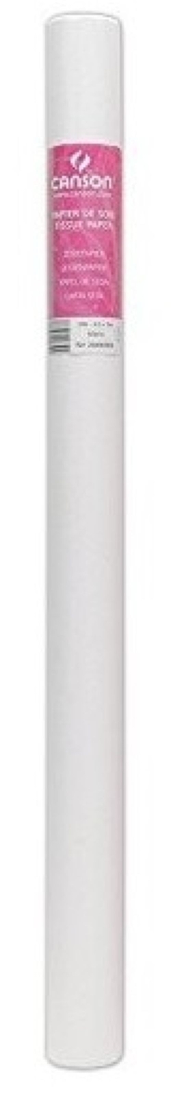 ROTLLO PAPER SEDA 50X500CM 20G BLANC CANSON