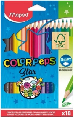 ESTOXO 18 LAPICES DE CORES COLOR'PEPS MAPED