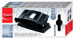 ESSENTIALS METAL HOLE PUNCHER BLACK 10 SHEETS MAPED