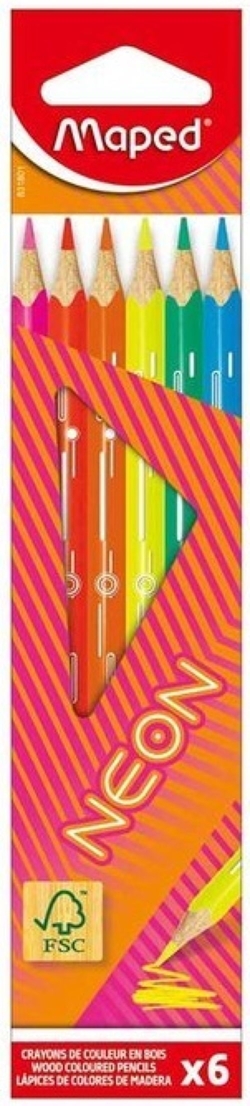 ESTOXO 6 LAPICES DE CORES NEON FSC