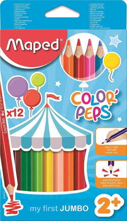 ESTOIG 12 LLAPIS DE COLORS COLOR'PEPS JUMBO FSC