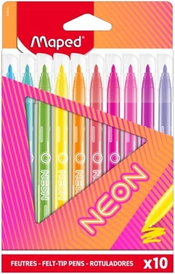 CASE OF 10 NEON COLORED MARKERS