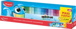 ESTOXO 48 ROTULADORES COLOR'PEPS OCEAN CORES FORNECIDOS