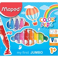 ESTOJO 12 MARCADORES COLOR'PEPS JUMBO MAPED