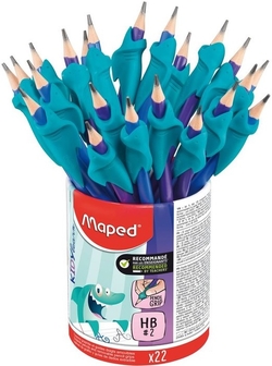 POT 22 CRAYONS DE GRAFITO PLAS HB GOMA AVEC ADAPTADOR ERGON