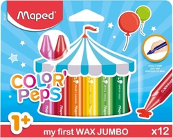 BLISTER 12 CERAS COLOR'PEPS JUMBO CRAYON ASSORTITS