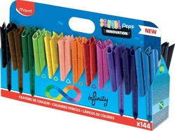CASE 144 COLORED PENCILS INFINITY SCHOOL PACK