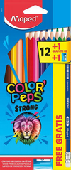 ESTOXO 12 LAPICES DE CORES COLOR'PEPS + LAPIS + AFILA