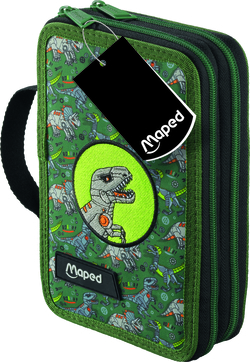 PLUMIER 2 CREMALLEIRAS MULTIPRODUCTO 38 PEZAS DINOSAURIO