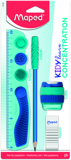 4-PIECE DRAWING SET KIDY LEARN GREEN