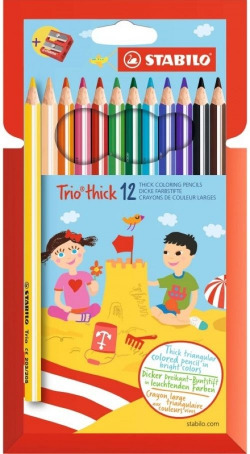 ESTOIG 12 LLAPIS COLORS TRIO THICK STABILO