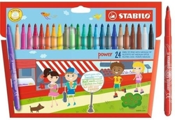 ÉTUI 24 STYLOS FEUTRE STABILO POWER POINTE 2MM