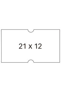 PAQ/6 ROTLLOS DE 1000 ETIQUETAS BLANCAS 21X12MM REMOVIBLES
