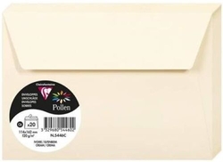 PACK/20 ENVELOPE POLLEN 114X162 COR MARFIL