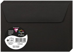 PACK/20 ENVELOPE POLLEN 114X162 PRETO