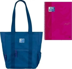 BOLSO TOTE BAG B-TRENDY 34X32X12 COR AZUL MARIÑO OXFBAG +