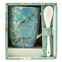 Taza De Cerámica Con Cuchara Enesco Los Almendros Vincent Va
