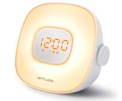 Muse Ml-198 Cr White / Radio Despertador De Estantería