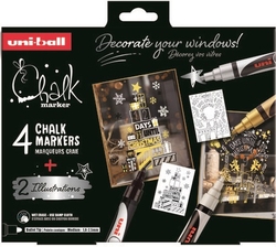 CASE OF 4 SCANDINAVIAN CHALK MARKERS LIQUID CHALK MARKER