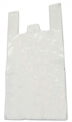 PAQ/70 BOLSA CAMISETA 35X50 BLANCAS RECICLADAS