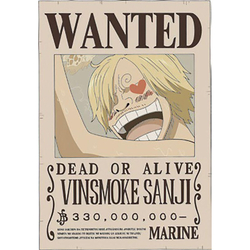 Lampara Neon Wanted Sanji One Piece 40Cm