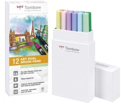 ESTUCHE 12 ROTULADORES DOBLE PUNTA ABT DUAL BRUSH PASTEL