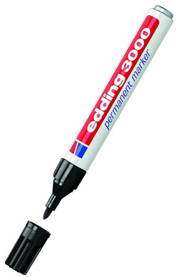 rotulador edding 3000 negro marcador permanente