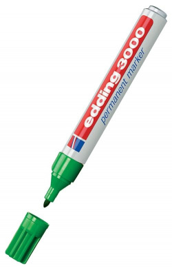 rotulador edding 3000 verde marcador permanente