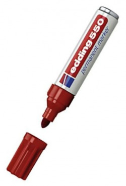 rotulador edding 550 rojo marcador permanente