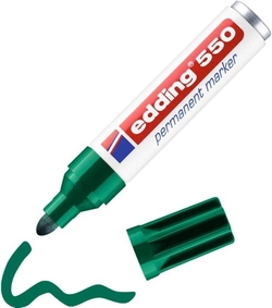 C/10 MARCADOR EDDING 550 VERDE MARCADOR PERMANENTE