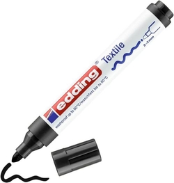 C/10 MARCADOR EDDING 4500 TÊXTIL COR PRETO 01