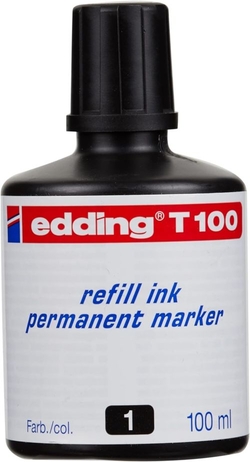 BOTTLE OF INK FOR MARKER EDDING T-100 100ML BLACK