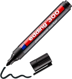 C/10 MARCADOR EDDING 300 PRETO MARCADOR PERMANENTE