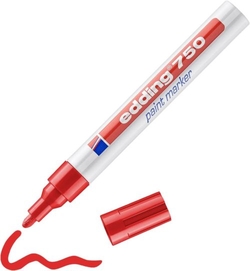 C/10 MARCADOR EDDING 750 VERMELHO 02