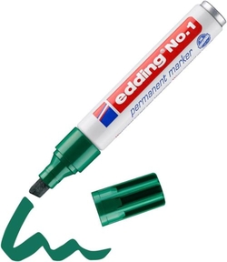 C/10 MARCADOR EDDING Nº1 VERDE 04 PERMANENTE P. BISELADA