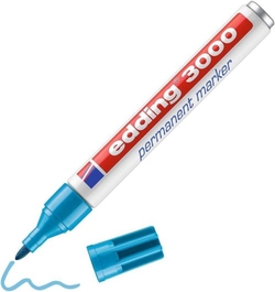 C/10 MARCADOR EDDING 3000 AZUL CLARO MARCADOR PERMANENTE