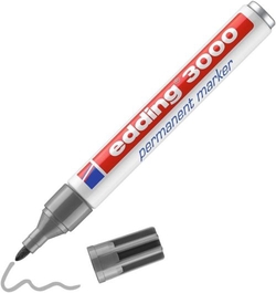 C/10 MARCADOR EDDING 3000 CINZENTO MARCADOR PERMANENTE