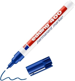 C/10 MARCADOR EDDING 400 AZUL PERMANENTE