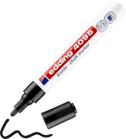 C/10 MARCADOR EDDING 4095 PRETO MARCADOR TIZA LIQUIDA