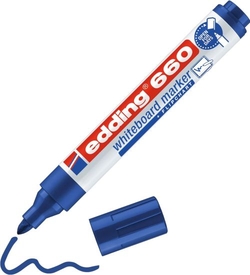 C/10 MARQUEUR EDDING 660 BLEU ARDOISE BLANCHE