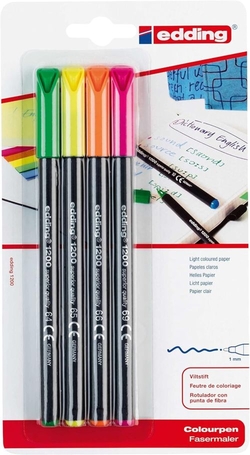 BLISTER 4 CORES EDDING 1200 COLOURPEN SORTIDOS