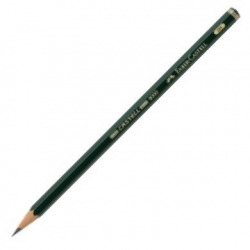 C/12 LAPIS GRAFITO SERIE 9000 FABER-CASTELL 4H
