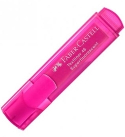 C/10 MARCADORES TEXTLINER 46 COR-DE-ROSA FABER-CASTELL
