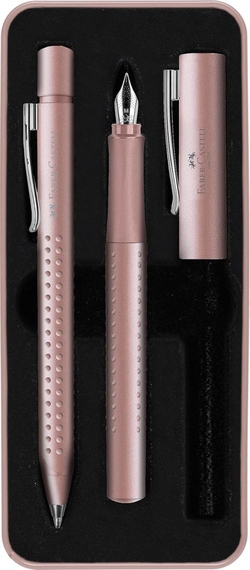 SET ESTILOGRAFICA M E CANETA M COR VARA COR-DE-ROSA