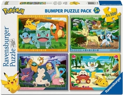 PUZZLE 2D POKEMON 4X100 PEZAS