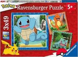 2D PUZZLE 3X49 PIECES POKEMON RAVENSBURGER