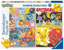 PUZZLE POKEMON 4X100PZS