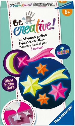 BE CREATIVE MINI PLASTER CREATIONS LUMINOUS STARS